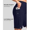 imageG Gradual Womens 9 Long Swim Board Shorts with Pockets High Waisted Knee Length Beach Swimming Shorts for Women with LinerNavy