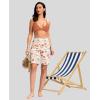 imageG Gradual Womens 9 Long Swim Board Shorts with Pockets High Waisted Knee Length Beach Swimming Shorts for Women with LinerOrange Flower