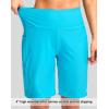 imageG Gradual Womens 9 Long Swim Board Shorts with Pockets High Waisted Knee Length Beach Swimming Shorts for Women with LinerSky Blue