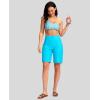 imageG Gradual Womens 9 Long Swim Board Shorts with Pockets High Waisted Knee Length Beach Swimming Shorts for Women with LinerSky Blue