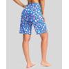 imageG Gradual Womens 9 Long Swim Board Shorts with Pockets High Waisted Knee Length Beach Swimming Shorts for Women with LinerSun Flower