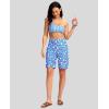 imageG Gradual Womens 9 Long Swim Board Shorts with Pockets High Waisted Knee Length Beach Swimming Shorts for Women with LinerSun Flower