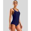 imageG Gradual Womens Athletic One Piece Swimsuit with Adjustable Straps Competitive Racerback Modest Bathing Suit for WomenA Navy
