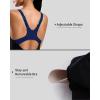 imageG Gradual Womens Athletic One Piece Swimsuit with Adjustable Straps Competitive Racerback Modest Bathing Suit for WomenBlackDeep Blue
