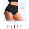 imageG Gradual Womens High Waisted Bikini Bottoms Tummy Control Swim Bottom Full Coverage Bathing Suit Swimsuit Bottoms for WomenBlack