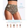 imageG Gradual Womens High Waisted Bikini Bottoms Tummy Control Swim Bottom Full Coverage Bathing Suit Swimsuit Bottoms for WomenLeopard