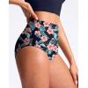 imageG Gradual Womens High Waisted Bikini Bottoms Tummy Control Swim Bottom Full Coverage Bathing Suit Swimsuit Bottoms for WomenNavy Flower