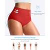 imageG Gradual Womens High Waisted Bikini Bottoms Tummy Control Swim Bottom Full Coverage Bathing Suit Swimsuit Bottoms for WomenRed