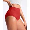imageG Gradual Womens High Waisted Bikini Bottoms Tummy Control Swim Bottom Full Coverage Bathing Suit Swimsuit Bottoms for WomenRed