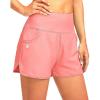 imageG Gradual Womens 35 High Waisted Swim Board Shorts with Pockets Liner Quick Dry Swimsuit Bottoms Bathing Suit for WomenHyper Pink