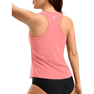 imageG Gradual Tankini Tops for Women High Neck Swim Top Racerback Bathing Suit Tops Modest Swimsuits Tank Top Only No BottomPeach