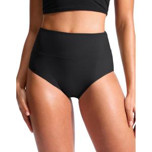 imageG Gradual Womens High Waisted Bikini Bottoms Tummy Control Swim Bottom Full Coverage Bathing Suit Swimsuit Bottoms for WomenBlack