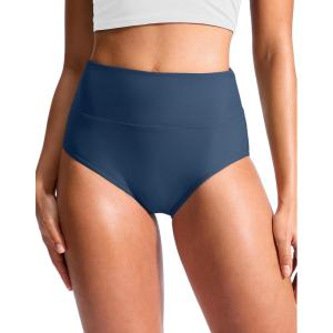 imageG Gradual Womens High Waisted Bikini Bottoms Tummy Control Swim Bottom Full Coverage Bathing Suit Swimsuit Bottoms for WomenDeep Blue