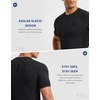 image:imageCompression Shirt Men Short Sleeve Dry Fit TShirt Athletic Workout Base Layer Moisture Wicking Undershirts for MenBlack
