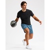image:imageCompression Shirt Men Short Sleeve Dry Fit TShirt Athletic Workout Base Layer Moisture Wicking Undershirts for MenBlack