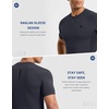 image:imageCompression Shirt Men Short Sleeve Dry Fit TShirt Athletic Workout Base Layer Moisture Wicking Undershirts for MenDark Grey