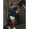 image:imageCompression Shirt Men Short Sleeve Dry Fit TShirt Athletic Workout Base Layer Moisture Wicking Undershirts for MenDusty Blue
