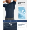 image:imageCompression Shirt Men Short Sleeve Dry Fit TShirt Athletic Workout Base Layer Moisture Wicking Undershirts for MenDusty Blue