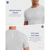image:imageCompression Shirt Men Short Sleeve Dry Fit TShirt Athletic Workout Base Layer Moisture Wicking Undershirts for MenGull Gray