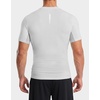 image:imageCompression Shirt Men Short Sleeve Dry Fit TShirt Athletic Workout Base Layer Moisture Wicking Undershirts for MenGull Gray