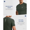 image:imageCompression Shirt Men Short Sleeve Dry Fit TShirt Athletic Workout Base Layer Moisture Wicking Undershirts for MenOlive
