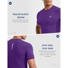 image:imageCompression Shirt Men Short Sleeve Dry Fit TShirt Athletic Workout Base Layer Moisture Wicking Undershirts for MenPurple