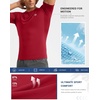 image:imageCompression Shirt Men Short Sleeve Dry Fit TShirt Athletic Workout Base Layer Moisture Wicking Undershirts for MenRed