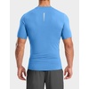 image:imageCompression Shirt Men Short Sleeve Dry Fit TShirt Athletic Workout Base Layer Moisture Wicking Undershirts for MenSky Blue