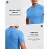 image:imageCompression Shirt Men Short Sleeve Dry Fit TShirt Athletic Workout Base Layer Moisture Wicking Undershirts for MenSky Blue