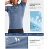 image:imageCompression Shirt Men Short Sleeve Dry Fit TShirt Athletic Workout Base Layer Moisture Wicking Undershirts for MenSlate Blue