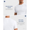 image:imageCompression Shirt Men Short Sleeve Dry Fit TShirt Athletic Workout Base Layer Moisture Wicking Undershirts for MenWhite