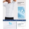 image:imageCompression Shirt Men Short Sleeve Dry Fit TShirt Athletic Workout Base Layer Moisture Wicking Undershirts for MenWhite