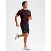 image:imageCompression Shirt Men Short Sleeve Dry Fit TShirt Athletic Workout Base Layer Moisture Wicking Undershirts for MenWine