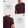image:imageCompression Shirt Men Short Sleeve Dry Fit TShirt Athletic Workout Base Layer Moisture Wicking Undershirts for MenWine