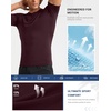 image:imageCompression Shirt Men Short Sleeve Dry Fit TShirt Athletic Workout Base Layer Moisture Wicking Undershirts for MenWine