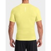 image:imageCompression Shirt Men Short Sleeve Dry Fit TShirt Athletic Workout Base Layer Moisture Wicking Undershirts for MenYellow
