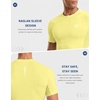 image:imageCompression Shirt Men Short Sleeve Dry Fit TShirt Athletic Workout Base Layer Moisture Wicking Undershirts for MenYellow