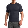 image:imageCompression Shirt Men Short Sleeve Dry Fit TShirt Athletic Workout Base Layer Moisture Wicking Undershirts for MenDark Grey