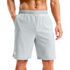 image:imageG Gradual Mens Athletic Running Shorts with Pockets Lightweight Quick Dry 5 7 9 Basketball Workout Gym Shorts for MenBright Grey