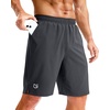 image:imageG Gradual Mens Athletic Running Shorts with Pockets Lightweight Quick Dry 5 7 9 Basketball Workout Gym Shorts for MenDark Grey