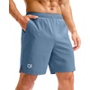 image:imageG Gradual Mens Athletic Running Shorts with Pockets Lightweight Quick Dry 5 7 9 Basketball Workout Gym Shorts for MenDusty Blue