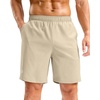 image:imageG Gradual Mens Athletic Running Shorts with Pockets Lightweight Quick Dry 5 7 9 Basketball Workout Gym Shorts for MenKhaki
