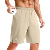 image:imageG Gradual Mens Athletic Running Shorts with Pockets Lightweight Quick Dry 5 7 9 Basketball Workout Gym Shorts for MenKhaki