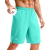 image:imageG Gradual Mens Athletic Running Shorts with Pockets Lightweight Quick Dry 5 7 9 Basketball Workout Gym Shorts for MenLight Green