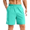 image:imageG Gradual Mens Athletic Running Shorts with Pockets Lightweight Quick Dry 5 7 9 Basketball Workout Gym Shorts for MenLight Green