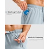 image:imageG Gradual Mens Athletic Running Shorts with Pockets Lightweight Quick Dry 5 7 9 Basketball Workout Gym Shorts for MenLight Grey