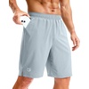 image:imageG Gradual Mens Athletic Running Shorts with Pockets Lightweight Quick Dry 5 7 9 Basketball Workout Gym Shorts for MenLight Grey
