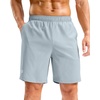 image:imageG Gradual Mens Athletic Running Shorts with Pockets Lightweight Quick Dry 5 7 9 Basketball Workout Gym Shorts for MenLight Grey