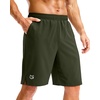 image:imageG Gradual Mens Athletic Running Shorts with Pockets Lightweight Quick Dry 5 7 9 Basketball Workout Gym Shorts for MenOlive