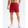 image:imageG Gradual Mens Athletic Running Shorts with Pockets Lightweight Quick Dry 5 7 9 Basketball Workout Gym Shorts for MenRed